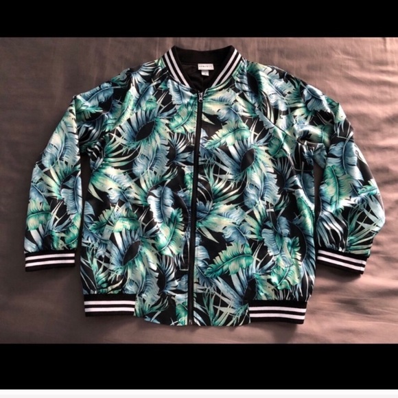 Ava & Viv Jackets & Blazers - Ava and Viv Floral Bomber Jacket